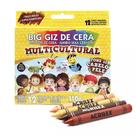 Giz De Cera Multicultural C/12 Cores Tons Pele e Cabelo - Acrilex