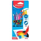 Giz de Cera Pastel Color'Peps Estojo com 12 Cores Maped