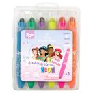 Giz de cera retrátil aquarelável neon Princesas Disney DAC 6 cores