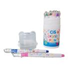 Giz De Cera retratil Color Gel 12 Cores Aquarelável Cis