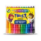 Giz de Cera Retrátil Twist Acrilex 12 Cores Giz de Cera Retrátil Twist Acrilex 12 Cores