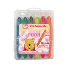 Giz de Cera Retrátil Ursinho Pooh Aquarela Neon Bastão 6un