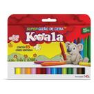 Giz de Cera Super Gizão Koala 15 Cores - Pacote com 6 Caixas