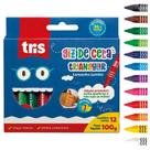 Giz De Cera Tamanho Jumbo Triangular Tris 12 Cores