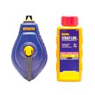 Giz de Linha Marcação Kit 30m Vermelho Iwht48442rc - Irwin Giz de Linha Marcação Kit 30m Vermelho Iwht48442rc - Irwin