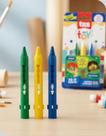 Giz de Rosto Brasil Tris 3 Cores Pintura Facial Maquiagem Infantil Torcida Copa Carnaval Lavável Seguro Giz de Rosto Brasil Tris 3 Cores Pintura Facial Maquiagem Infantil Torcida Copa Carnaval Lavável Seguro