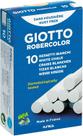 Giz escolar Giotto robercolor branco com 10 giz Giz escolar Giotto robercolor branco com 10 giz