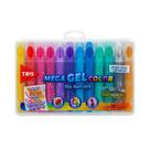 Giz Gel Retrátil Tris Mega Color Perfumado 12 Cores Metálica Giz Gel Retrátil Tris Mega Color Perfumado 12 Cores Metálica
