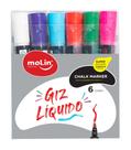 Giz Líquido bolsa com 6 - Molin