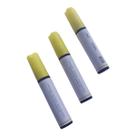 Giz Líquido Canetão Amarelo 15mm Canetão Lousa Vidro 3 Unid Giz Líquido Canetão Amarelo 15mm Canetão Lousa Vidro 3 Unid
