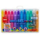 Giz Mega Gel Retrátil Metálicos - 12 Cores - Tris Giz Mega Gel Retrátil Metálicos - 12 Cores - Tris