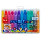 Giz Mega Gel Retrátil Metálicos - 12 Cores - Tris Giz Mega Gel Retrátil Metálicos - 12 Cores - Tris