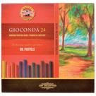 Giz Pastel óleo Gioconda 24 Cores Koh-i-noor Kn8354 Giz Pastel óleo Gioconda 24 Cores Koh-i-noor Kn8354