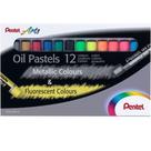 Giz Pastel Oleoso Pentel Arts 12 Cores Bastão Profissional