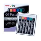 Giz Pastel Oleoso Pentel Caixa com 6 Cores Metalicas