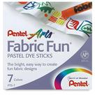 Giz Pastel para Tecido Fabric Fun Pentel com 7 Cores Giz Pastel para Tecido Fabric Fun Pentel com 7 Cores