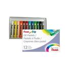 Giz Pastel Phn12 - Oleoso 12 Cores Pentel