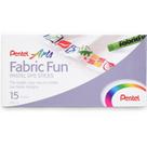 Giz Pastel Seco Fabric Fun Para Tecido Pentel - 15 Cores