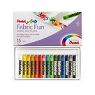 Giz Pastel Seco para Tecido Pentel Caixa com 15 Cores