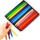 Giz Plástico Lápis de Cor Giz Escolar 12 Cores Colorir Giz de Cera Material Escolar Não Quebra