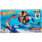 Gjm77 hot wheels action pista de brinquedo giros extremos