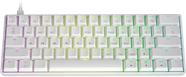 GK61, Teclado mecânico GK61, Gateron Yellow Switch, Branco GK61, Teclado mecânico GK61, Gateron Yellow Switch, Branco