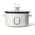 Glacê branco programável Slow Cooker KLauer de 6 litros Glacê branco programável Slow Cooker KLauer de 6 litros
