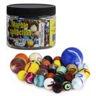 Glass Marbles My Toy House com recipientes portáteis variados