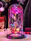 Glass Rose Forever Eternal Crystal Flower Iluminada Rosa