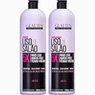 Glatten Liso de Salão - Kit 5X Mais Liso Antifrizz Antivolume Litro Duo (2 Produtos)