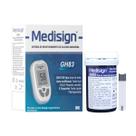 Glicosímetro Gh83 + 200 Tiras Teste Medisign Medir Glicose