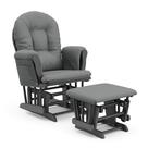 Glider and Ottoman Storkcraft Premium Hoop Grey