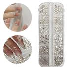 Glitter 12 Pedrinhas Strass Unhas Tamanhos Diferentes Redondo