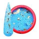 Glitter azul fantasia extra fino com foil 2g unhas art nail