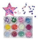 Glitter Estrela Prego 3d Ultrafinos Lantejoulas Flocos Promo