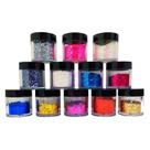 Glitter Flocado Com 12 Unidades Para Decoração De Unhas
