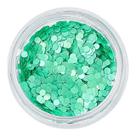 Glitter fosco verde água encapsular