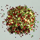 Glitter MIX de Verde, Amarelo e Laranja (30 g)