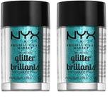 Glitter NYX PROFESSIONAL MAKEUP para rosto e corpo azul-petróleo (pacote com 2) Glitter NYX PROFESSIONAL MAKEUP para rosto e corpo azul-petróleo (pacote com 2)