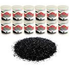 Glitter PVC Preto 3G - Pacote com 12 Potes