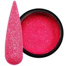 Glitter refletivo pink neon 2g mix da jo decoração das unhas