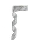 Glitter Ribbon Meseey Silver 25 jardas (2,5 cm) para artesanato