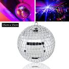 Globo Bola Espelhado Refletor Rotativo 15cm Para Discoteca Festa Balada REFG15