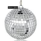 Globo Bola Espelho De Vidro Refletor Rotativo 30cm REFG30 Globo Bola Espelho De Vidro Refletor Rotativo 30cm REFG30
