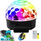 Globo Bola Magica Jogo De Luz Led Rgb Ritmo Dj Bluetooth