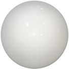 Globo Bolinha Vidro Branco Leitoso Brilho Sem Colar 05x12