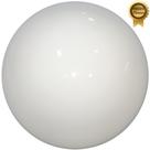 Globo Bolinha Vidro Branco Leitoso Brilho Sem Colar 05x12