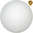 Globo Bolinha Vidro Branco Leitoso Fosco Sem Colar 04,7x10