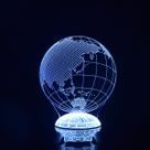 Globo de luz noturna 3D para crianças e estudantes de férias com LED