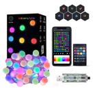 Globo de mudança de cor String Lights Super RGB Smart de 16,4 pés Globo de mudança de cor String Lights Super RGB Smart de 16,4 pés